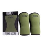 Rise – Knee Sleeves 7mm Thickness - Green Large