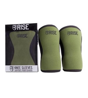 Rise – Knee Sleeves 7mm Thickness - Green Large